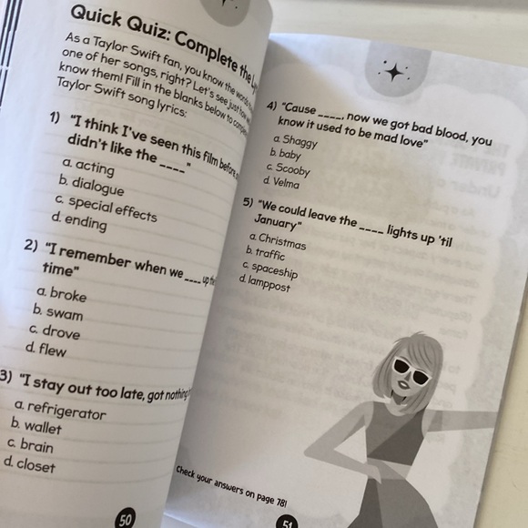 Taylor Swift Book Bundle - Coloring Activity Book -  Fun Facts Book. NEW - Picture 15 of 16